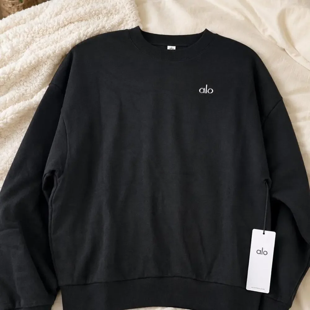 Alo Accolade Crewneck Sweatshirt – Black